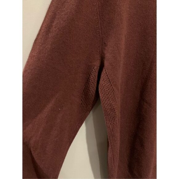 Adriano Goldschmied Sweater- Rust Pullover Vented Gold L/S EUC Medium - Picture 5 of 6